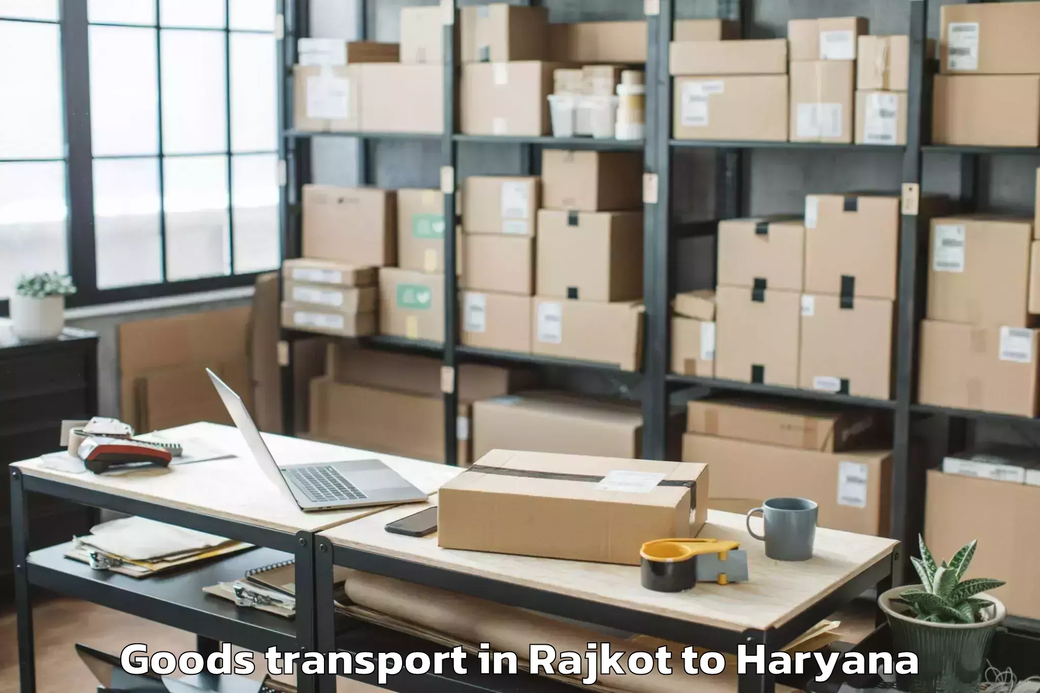 Expert Rajkot to Bhiwani Goods Transport